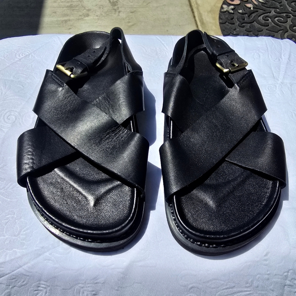 Black Strappy Sandals